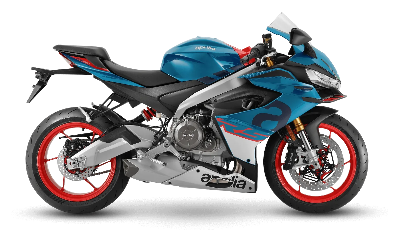 Aprilia RS 660 in Blue Marlin, zijaanzicht